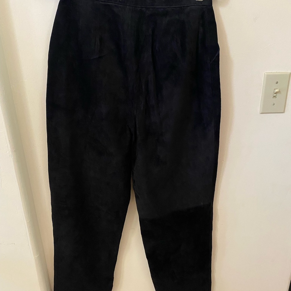 ALFANI WOMENS LEATHER VINTAGE PANTS SIZE 8 - Picture 7 of 8